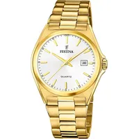 Festina Herren Analog Quarz Uhr mit Edelstahl Armband F20555/2