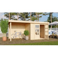 Karibu Gartenhaus Askola 4 mit 280 cm Schleppdach und