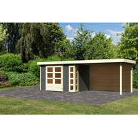 Karibu Gartenhaus Kerko 4 mit 280 cm Schleppdach inkl.