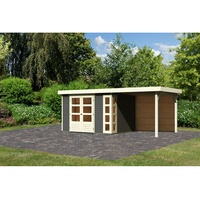 Karibu Kerko 5 5,22 x 2,46 m terragrau inkl.