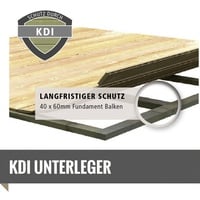 Karibu Gartenhaus Askola 4 mit 240 cm Schleppdach und