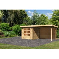Karibu Bastrup 2 5,54 x 2,73 natur inkl. Anbau