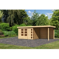 Karibu Gartenhaus Kerko 5 mit 280 cm Schleppdach inkl.
