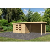 Karibu Gartenhaus Askola 5 mit 280 cm Schleppdach und