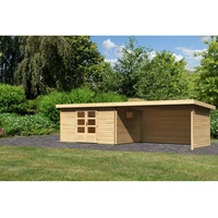 Karibu Gartenhaus Trittau 5 inkl. Inkl. 4m Schleppdach,Seiten und