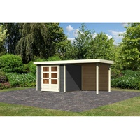 Karibu Gartenhaus Askola 3,5 mit 240 cm Schleppdach und