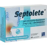 TAD Pharma Septolete mit Eukalyptus-Geschmack 3 mg/1 mg Lutschtabletten