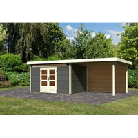 Karibu Gartenhaus Kandern 7 mit 300 cm Schleppdach und