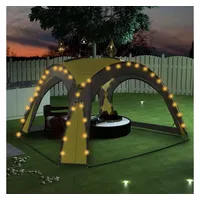 VidaXL Partyzelt mit LED 3,6 x 3,6 m grün