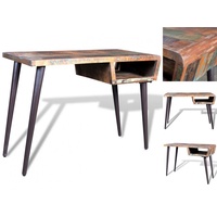 VidaXL Tisch mit Eisenbeinen Altholz