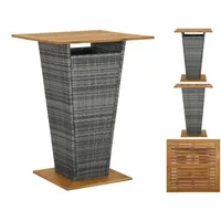 VidaXL Bartisch 80 x 80 x 110 cm grau
