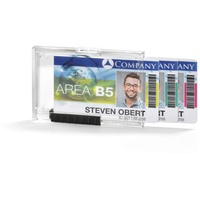 Durable Kartenhalter Pushbox Trio, 10 Stück, transparent, 892019