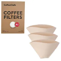 Earthtopia 3er Set Wiederverwendbare Kaffeefilter aus Stoff | 100%
