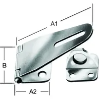 Vormann Sicherheits-Überfalle L 80mm, B 37mm mit angebundener Ösenplatte