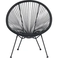 VCM ebuy24 Elisabeth Garten Loungestuhl Schwarz