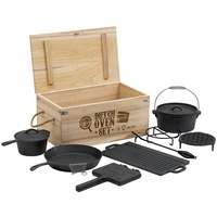 BBQ-Toro Dutch Oven Set in Holzkiste 10-tlg.