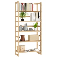 CASARIA Standregal Badregal Holz Regal Öland 5 Fächer