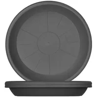 BigDean Blumentopfuntersetzer Ø 39 x 5,3 cm Anthrazit