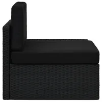 VidaXL Modulares Sofa-Eckteil schwarz
