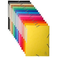 Exacompta 17100H Sammelmappe +Gummizug 3 Klappen Karton A4 MAXI