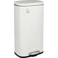 Svita TQ30 Mülleimer Weiß 30L Treteimer Abfallbehälter Softclose Deckel