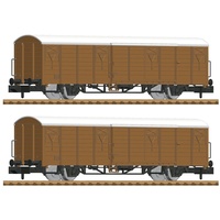 Fleischmann 826213 N 2er-Set Gedeckte Güterwagen der DB-AG