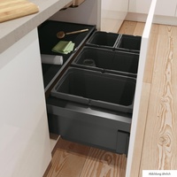 Naber Cox® Base 360 S/900-4, Abfallsammler für Frontauszüge, mit