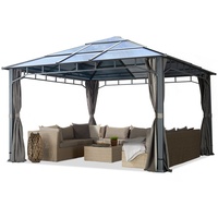 TOOLPORT Gartenpavillon Hardtop Sunset Deluxe 4 x 4 m