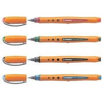 Stabilo worker+ Tintenroller sortiert, 4er-Set, Etui (2018/4)