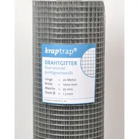 KrapTrap KrapTrap® Volierendraht Drahtgitter I Käfigdraht Schweißgitter I 25x25mm