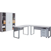 MID.YOU Büro Office Edition Set 3 Grau/Weiß