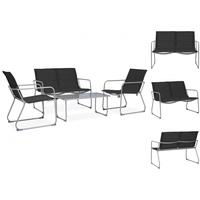 VidaXL Lounge-Set schwarz 44352
