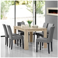 [en.casa] Forssa 7-tlg. natur/grau