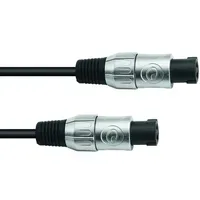 Omnitronic Lautsprecherkabel Speaker 2x1,5 5m sw