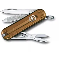 Victorinox Classic SD 7 Funktionen, kleines Taschenmesser, Chocolate Fugde