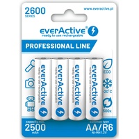 Everactive Akku AA 2600 mAh 4 Stück, NI-MH, Mignon