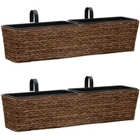 VidaXL Blumenkasten 39 x 82 x 23 cm Braun