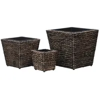VidaXL Blumenkübel 43 x 43,7 x 42,7 cm Braun