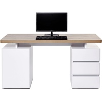 Jahnke Schreibtisch Cuuba Libre C 250 Holzoptik Braun, Weiß