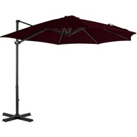 VidaXL Ampelschirm mit Aluminium-Mast 300 x 300 cm rot