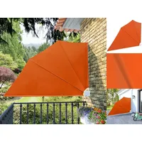 VidaXL Falbarer Balkonfächer 160 x 240 cm terracotta-rot