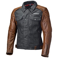 Held Jester, Leder-Textiljacke - Schwarz/Braun - 3XL
