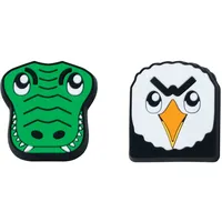 Gamma Unisex Schlägerzubehör Zoodamp 2er Eagle Gator Vibrationsdämpfer, mehrfarbig,