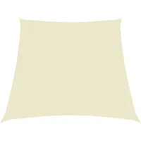 VidaXL Sonnensegel Oxford-Gewebe Trapezförmig 2/4x3 m Cremeweiß
