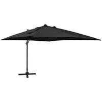 VidaXL Ampelschirm Ø 300 cm schwarz