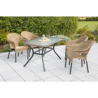Merxx Ravenna Gartentisch 150 x 85 cm Graphit-Natur