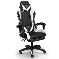 Trisens Spartak Gaming Chair schwarz/weiß