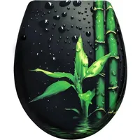 Woltu WC Sitz mit Absenkautomatik,Toilettensitz Motiv, Toilettendeckel aus Duroplast,