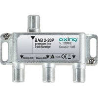 Axing BAB 2-20P 2-fach Abzweiger 20dB, 5-1218MHz, brummentkoppelt, -