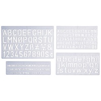 Wedo Buchstabenschablonen-Set blau